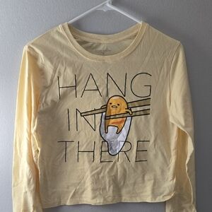 Yellow Gutetama Graphic Tee -"Hang In There"